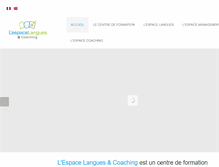 Tablet Screenshot of langues-coaching.com